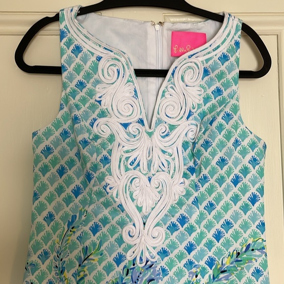 Lily Pulitzer Bondi Blue Scuba Doo Shift Dress - Picture 2 of 8